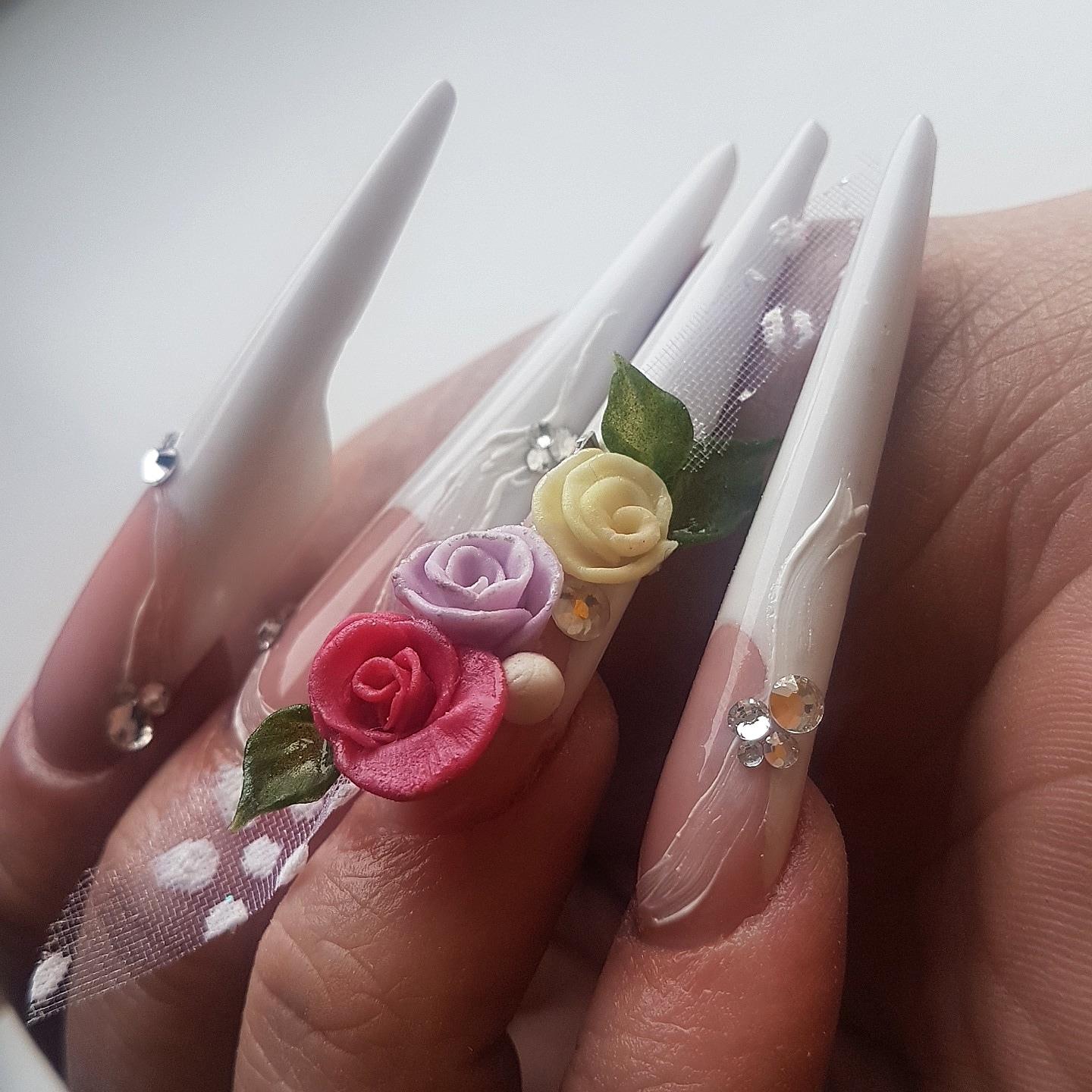 How to do acrylic 3D nail art 