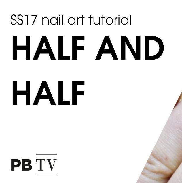 SS17 nail art tutorial – half and half 