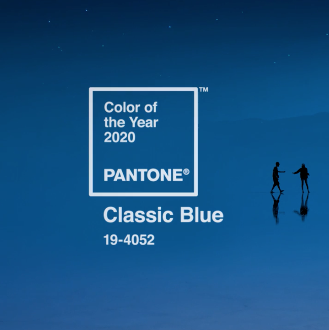 Classic Blue named Pantone’s Colour of the Year 2020