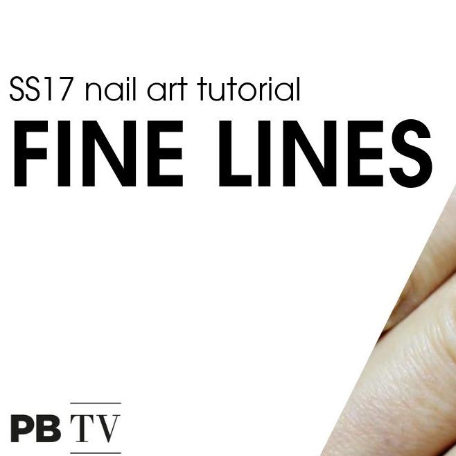 SS17 nail art tutorial – fine lines